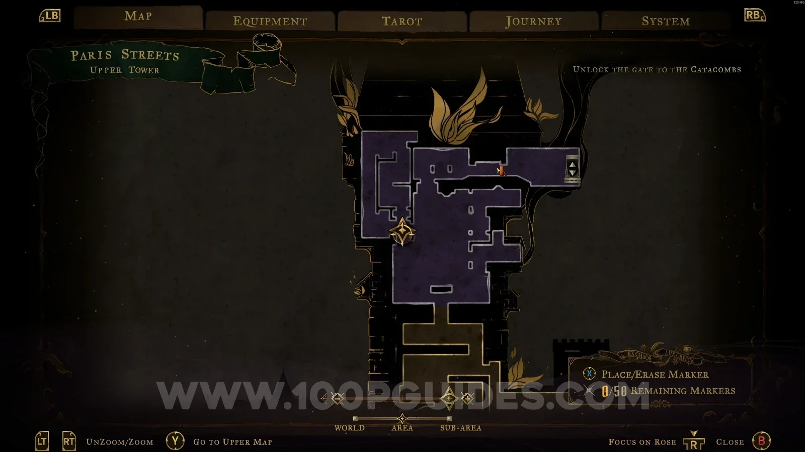 Castlevania Belmonts Curse Upper Tower: breaking the wall at the top of the marked area