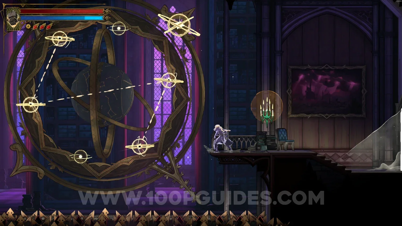 Castlevania Belmonts Curse Library: climbing to the upper part to reveal the secret room
