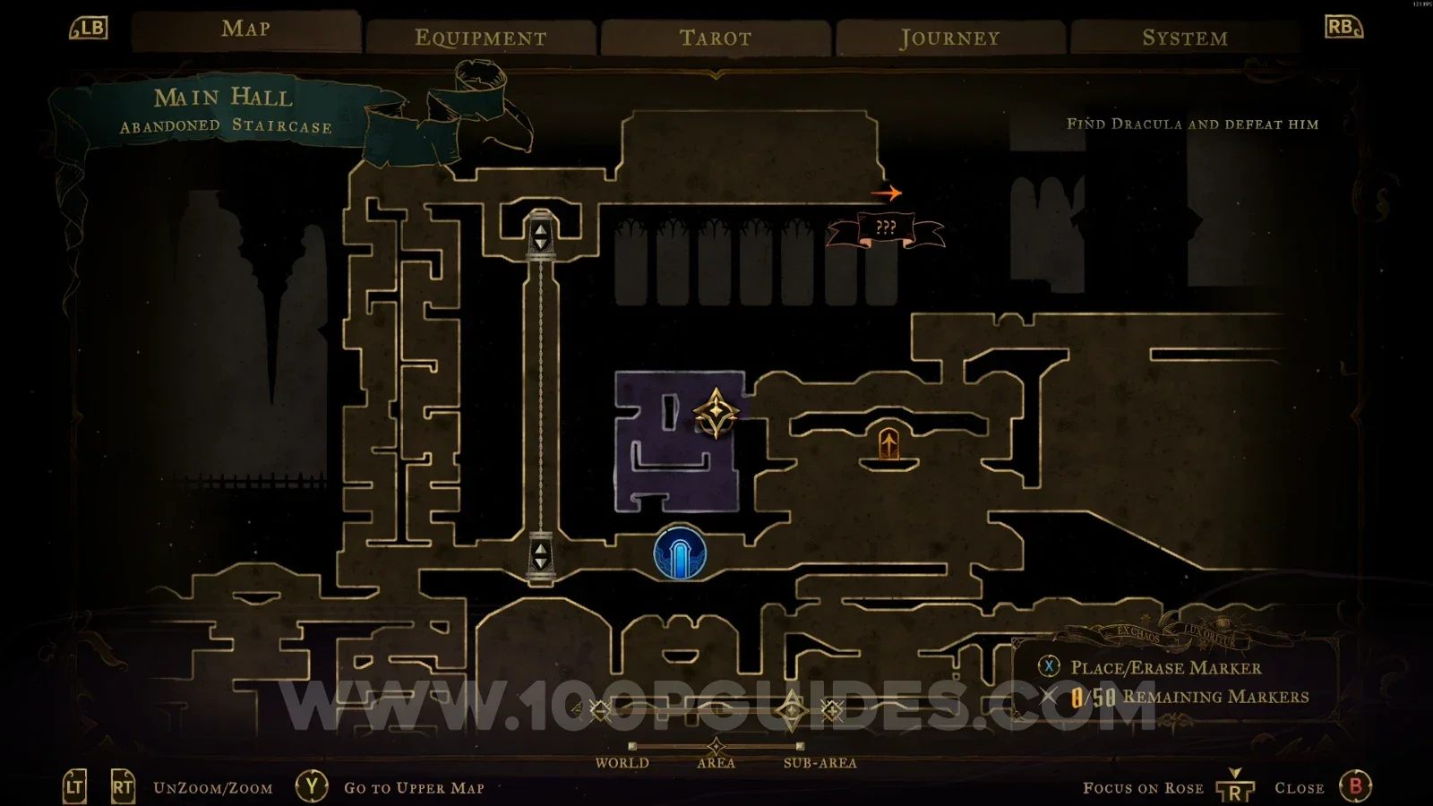 Castlevania Belmonts Curse Abandoned Staircase: going around the area toward the relic chest