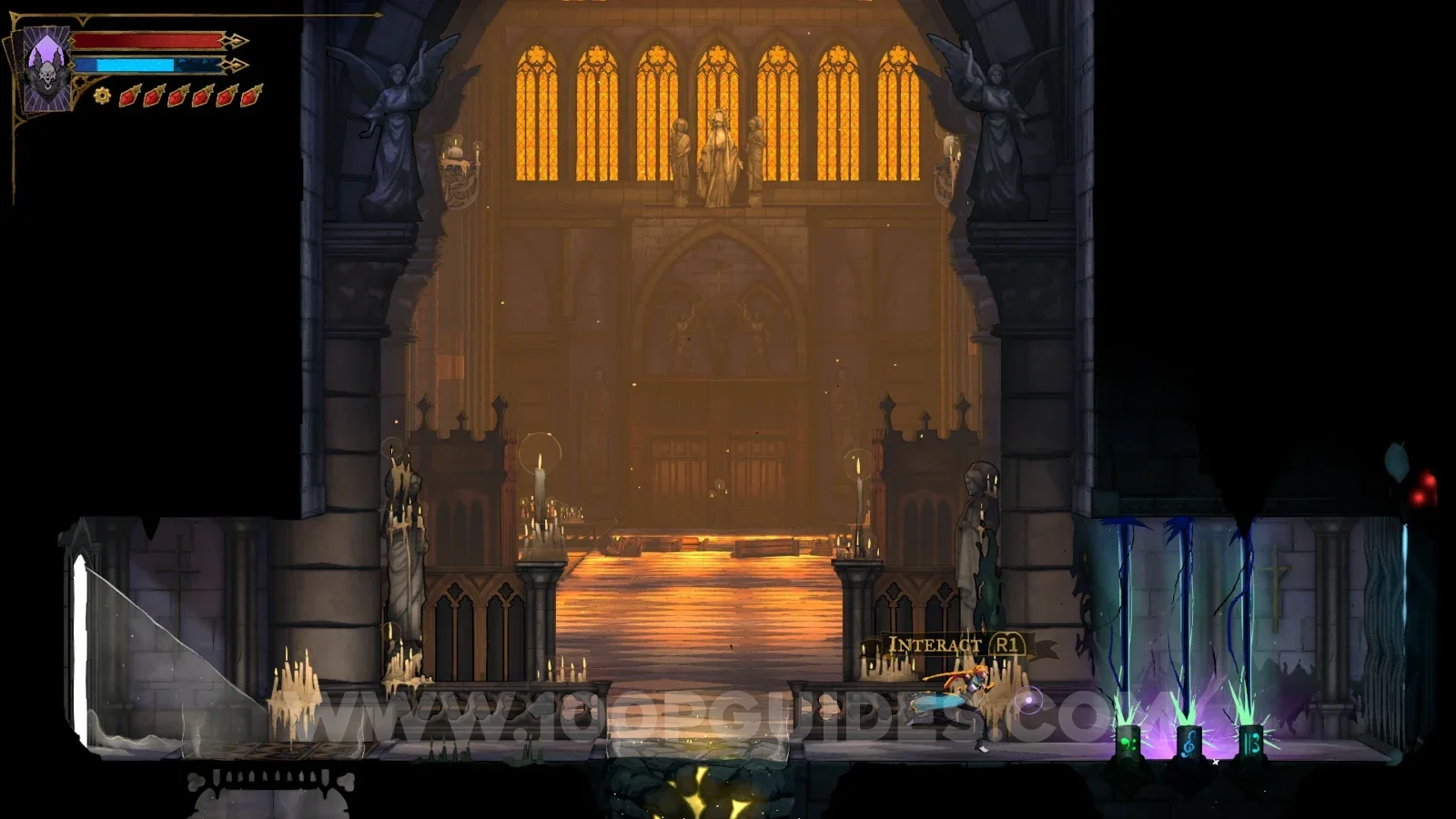 Castlevania Belmont's Curse: The Corrupted Pipes Of The Notre-Dame Organ clue found in the Transept