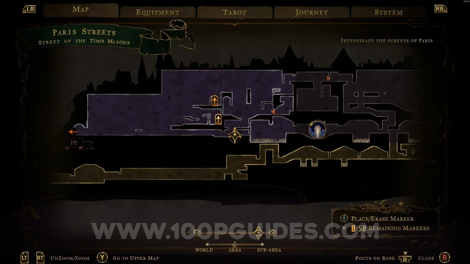 Castlevania Belmonts Curse Street Of The Tomb Masons: right side of the lower section where XP Statue #4 sits