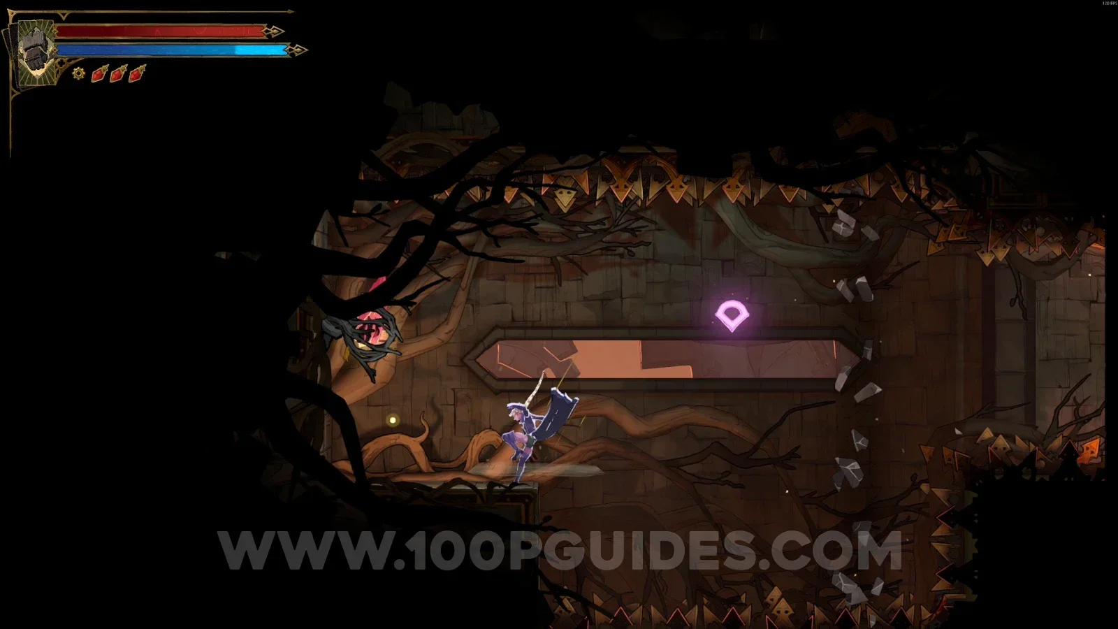 Castlevania Belmont's Curse Eastern Steps: Brave Heart Fragment #2 inside the secret area