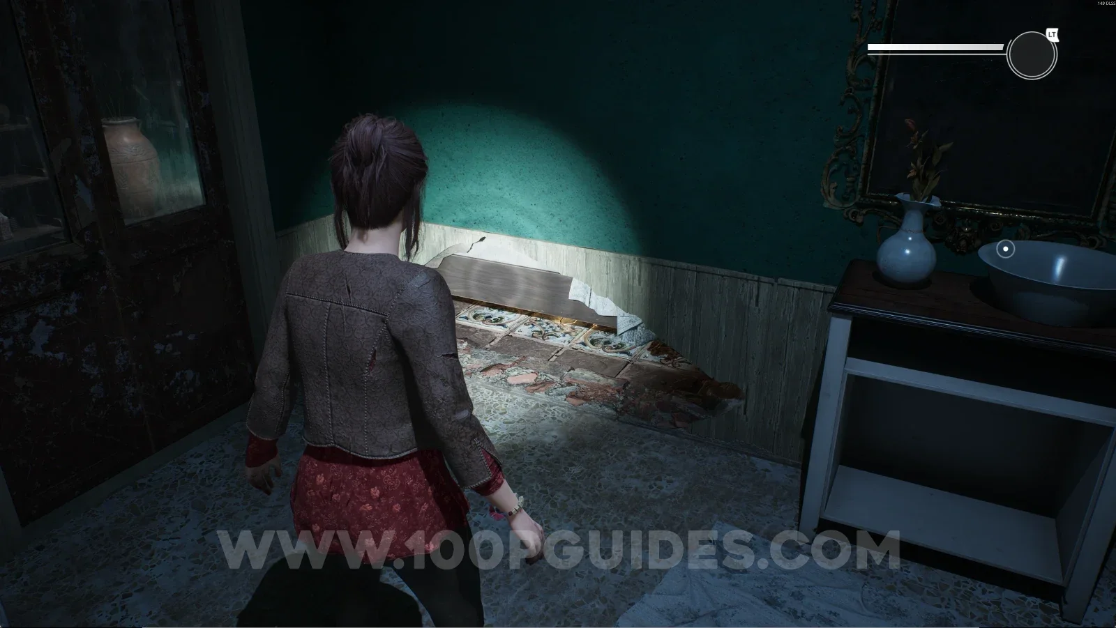Remothered: Red Nuns Legacy Residential Wing: the hole in the bathroom wall