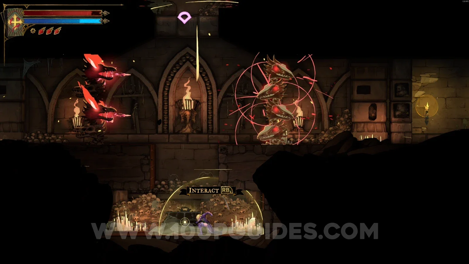 Castlevania Belmonts Curse Antechamber Of Sin: chest with Relic #4 Forsaken Ring