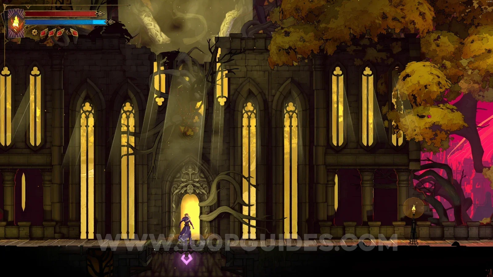 Castlevania Belmonts Curse Court of justice: single path inside the yellow room leading to The Judge