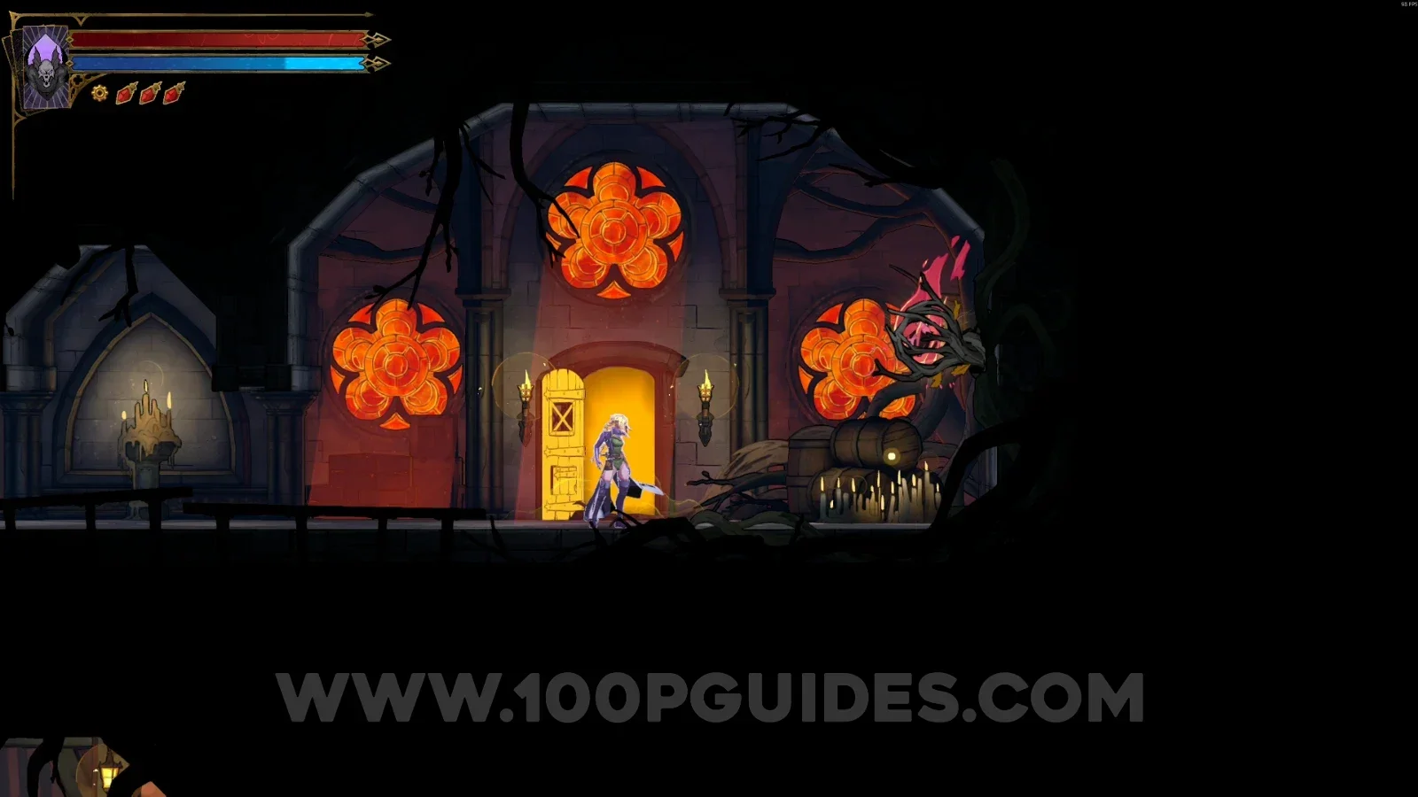 Castlevania Belmonts Curse The Forest: Brave Heart Fragment #3 right past the second door
