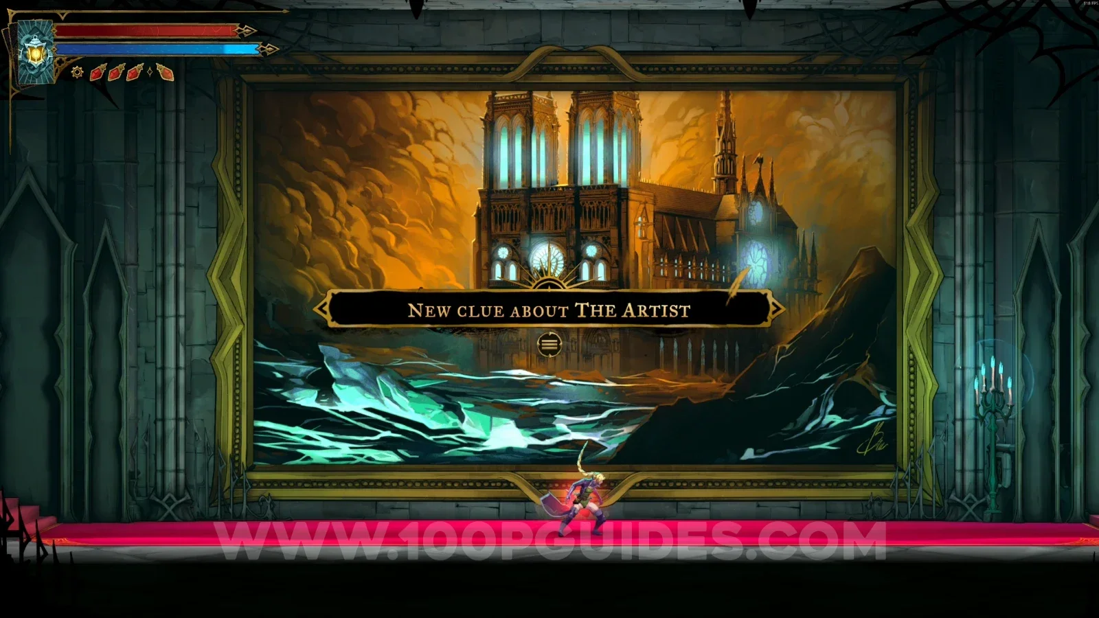 Castlevania Belmonts Curse Gallery Of Eternal Night: The Artist clue obtained at the painting