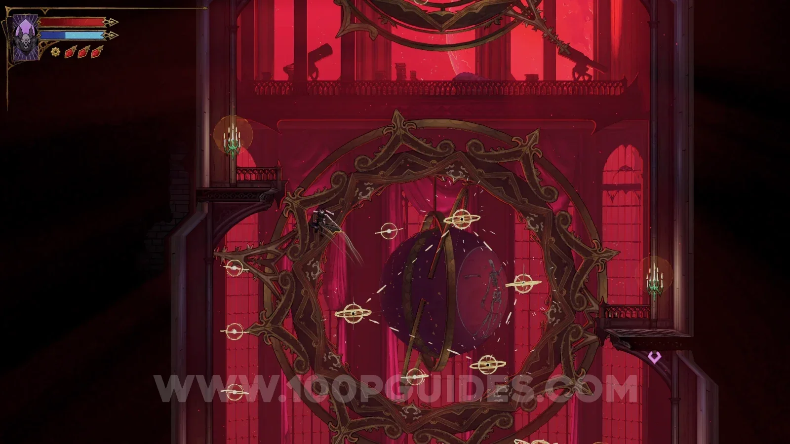 Castlevania: Belmont's Curse Library: the large orb spawned after the puzzle, allowing a higher jump