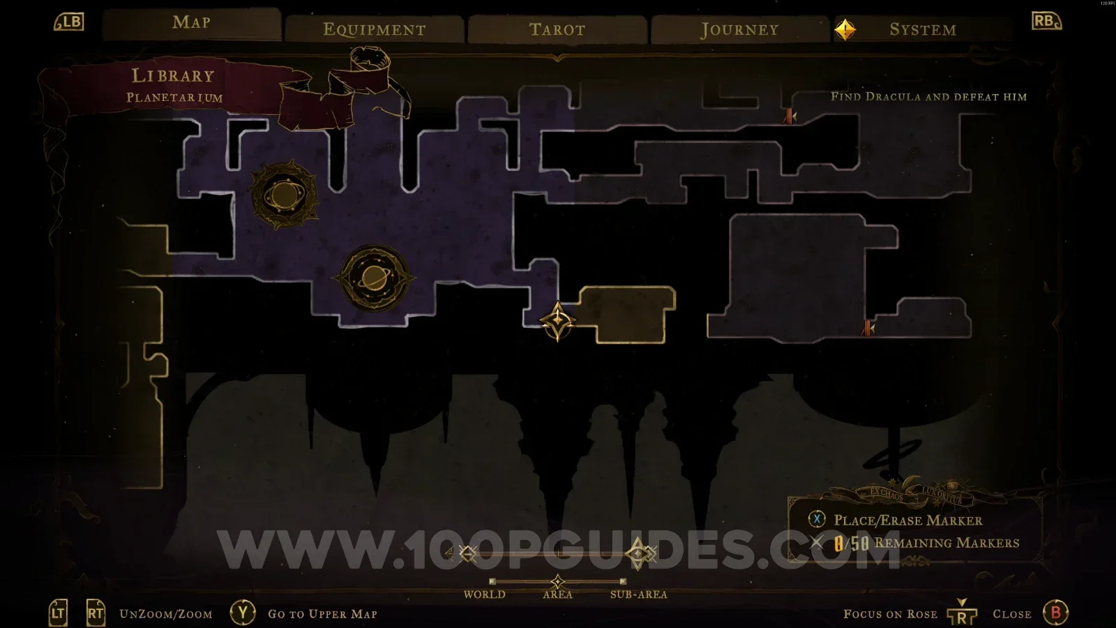 Castlevania Belmont's Curse Planetarium: the wall on the left side hiding the Ferryman's Wharf