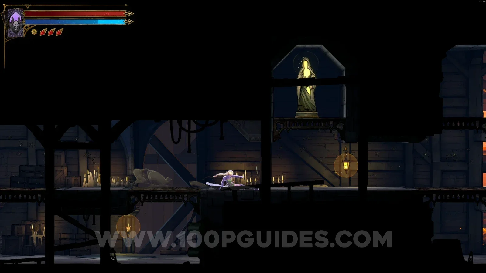 Castlevania Belmonts Curse The Forest: XP Statue #118 in the marked area