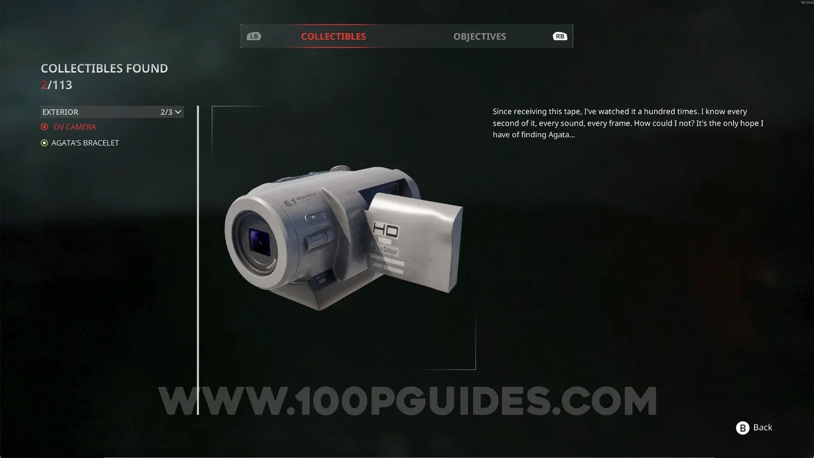 Remothered: Red Nuns Legacy Exterior #2: the DV Camera obtained automatically during the story