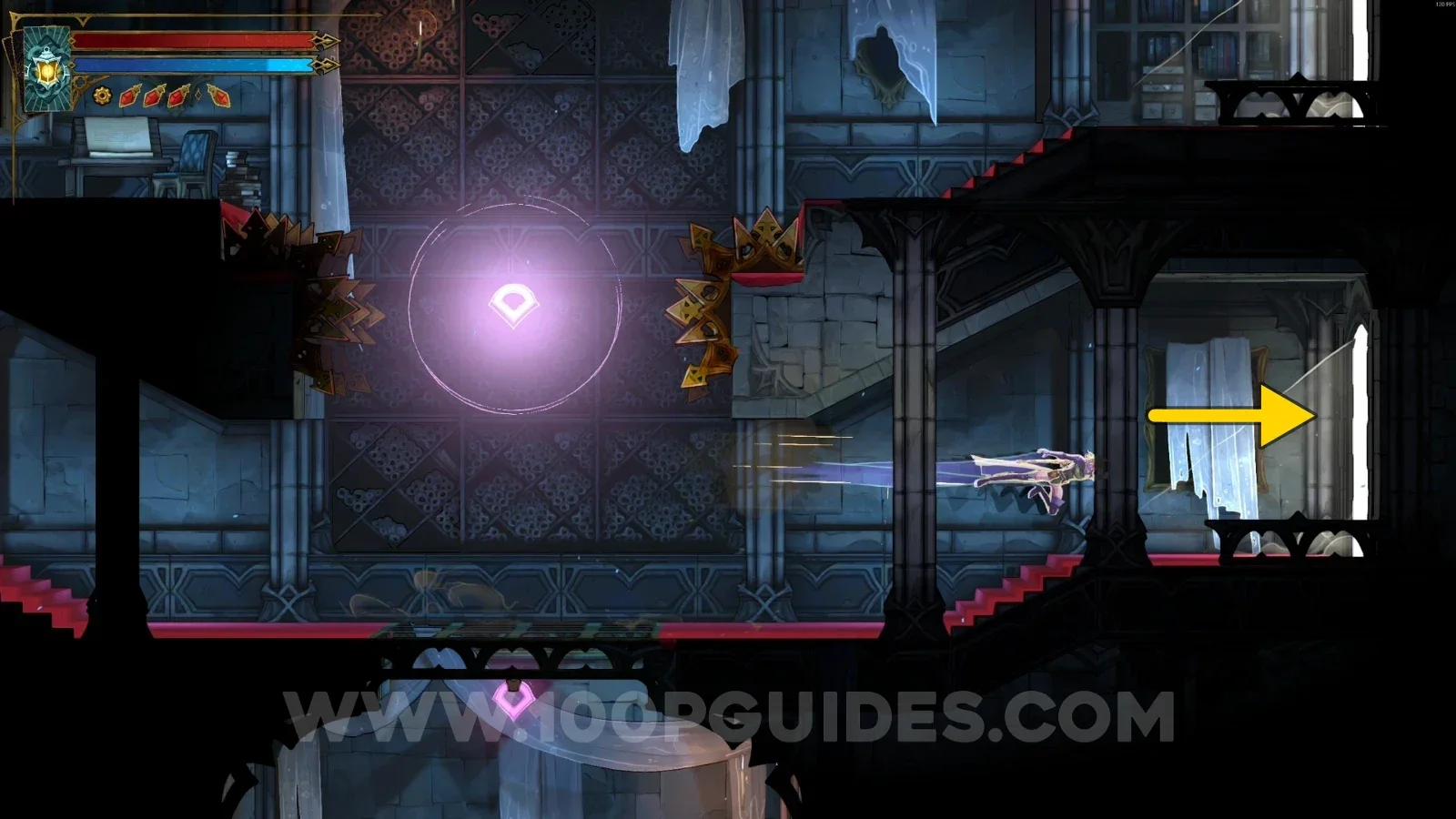 Castlevania Belmonts Curse Main Hall: the two doors at the top, going through the lower door