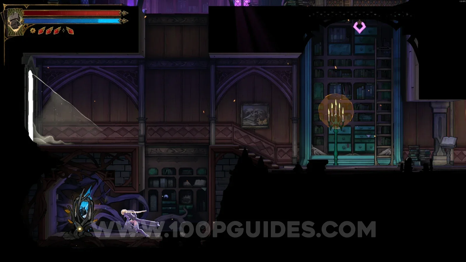 Castlevania Belmont's Curse Rhetoric Shelves: Wise Heart Fragment #13 in the area revealed under the floor