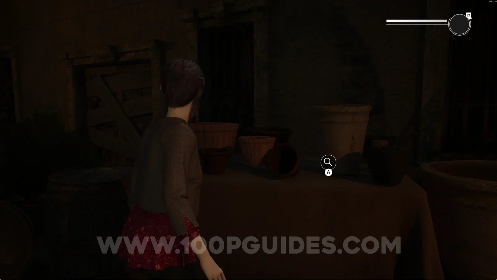 Remothered: Red Nuns Legacy: the vases on top of the table hiding the Hidden Key