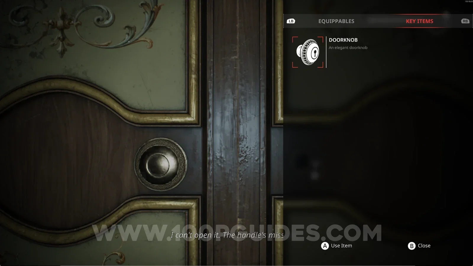 Remothered: Red Nuns Legacy: the Library door opened with the handle
