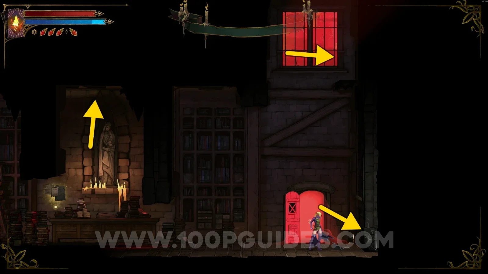 Castlevania Belmonts Curse Court of justice: the other Miser clues at the top right and top left of the room