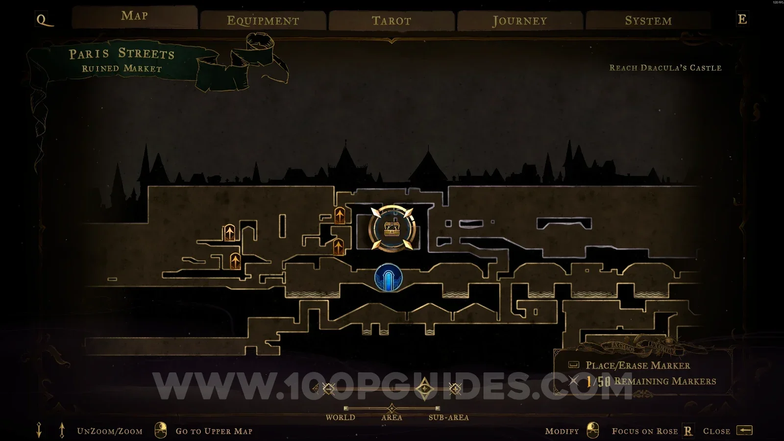 Castlevania Belmonts Curse Ruined Market: grappling hook up to the chest after defeating the enemies