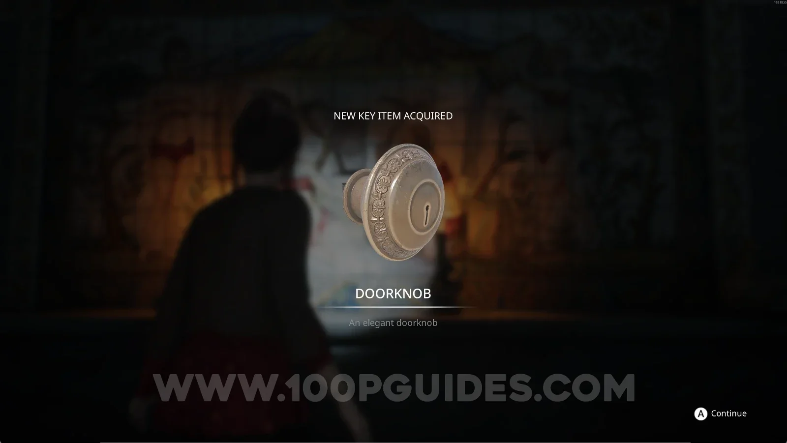 Remothered: Red Nuns Legacy: the Doorknob key item taken from the bathroom tiles