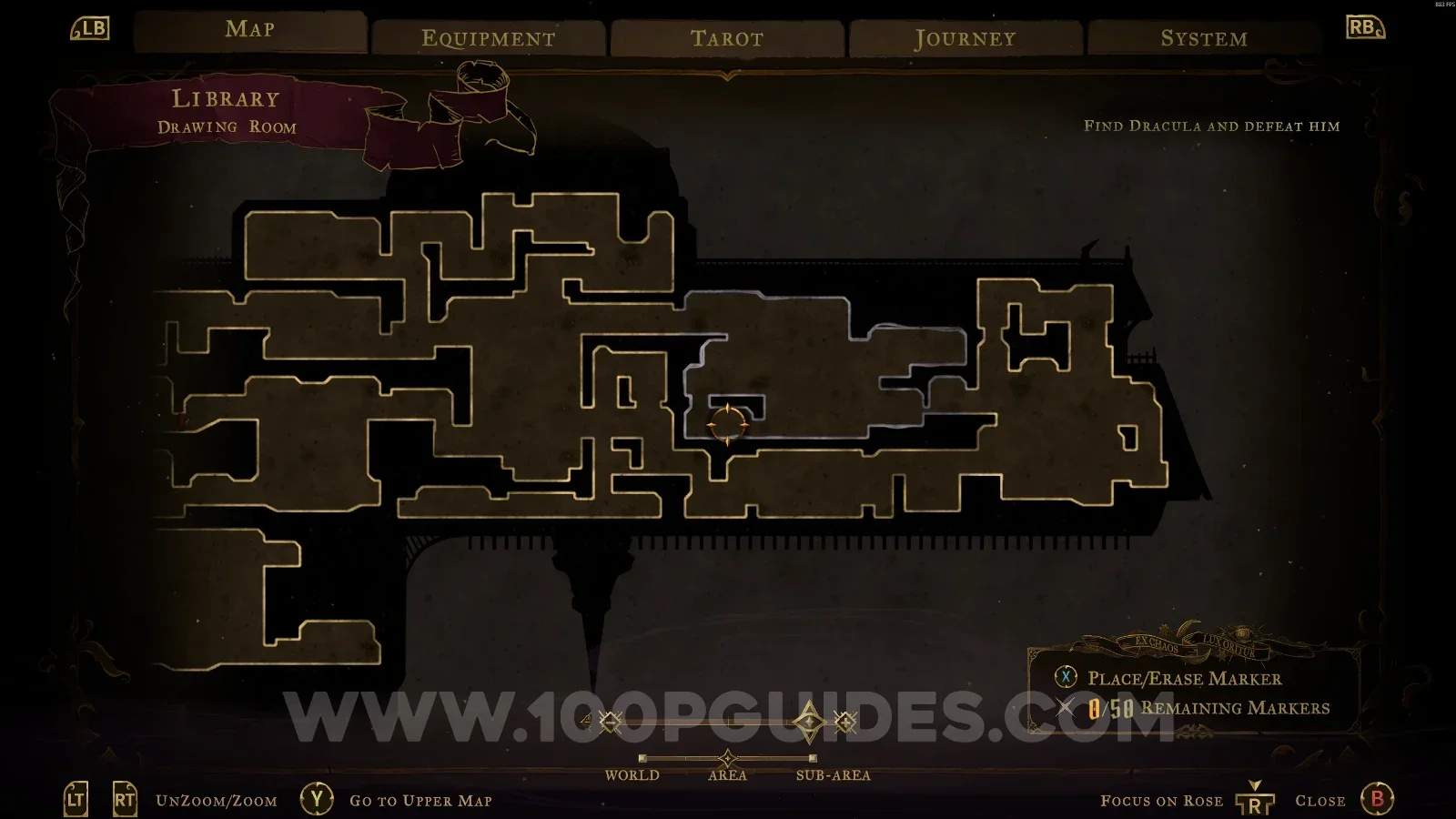 Castlevania Belmont's Curse Library: Drawing Room, location of the Organic Astrology clue