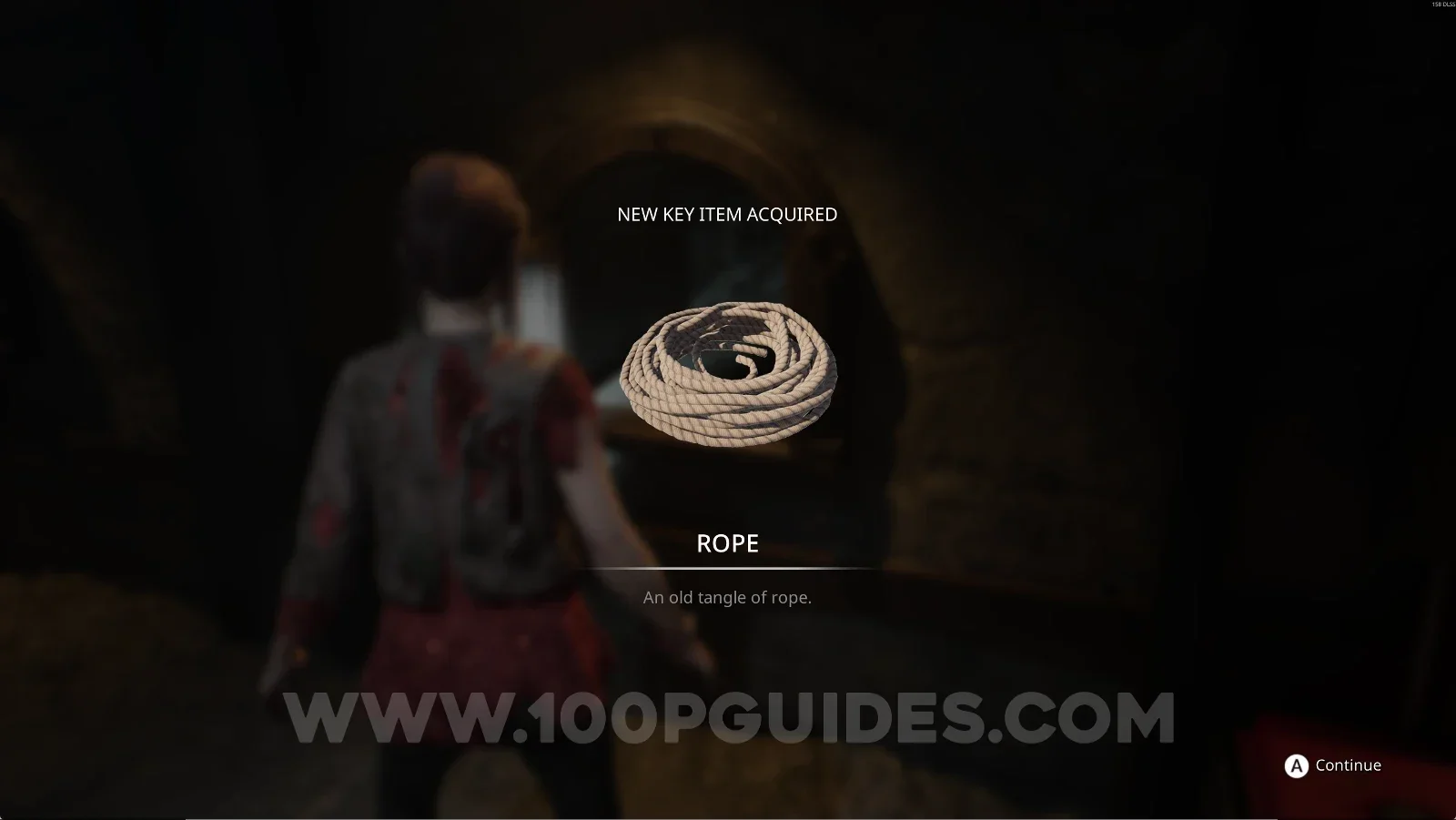 Remothered: Red Nuns Legacy Catacombs: the Rope key item behind the door