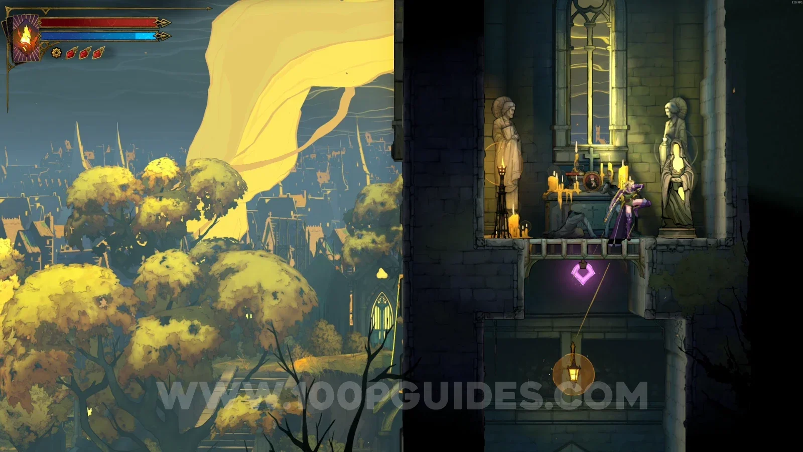 Castlevania Belmont's Curse Memorial For The Dead: XP Statue #3 in the upper part of the area
