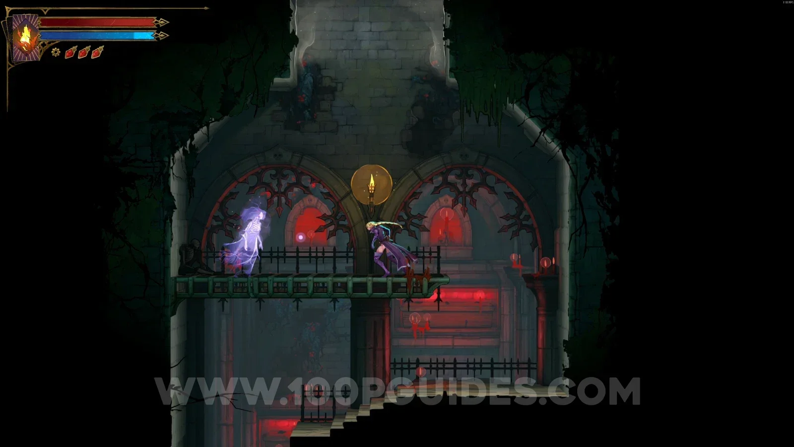 Castlevania Belmont's Curse Sepulcher Of The Knight: Clue The Prophetess found in the marked area