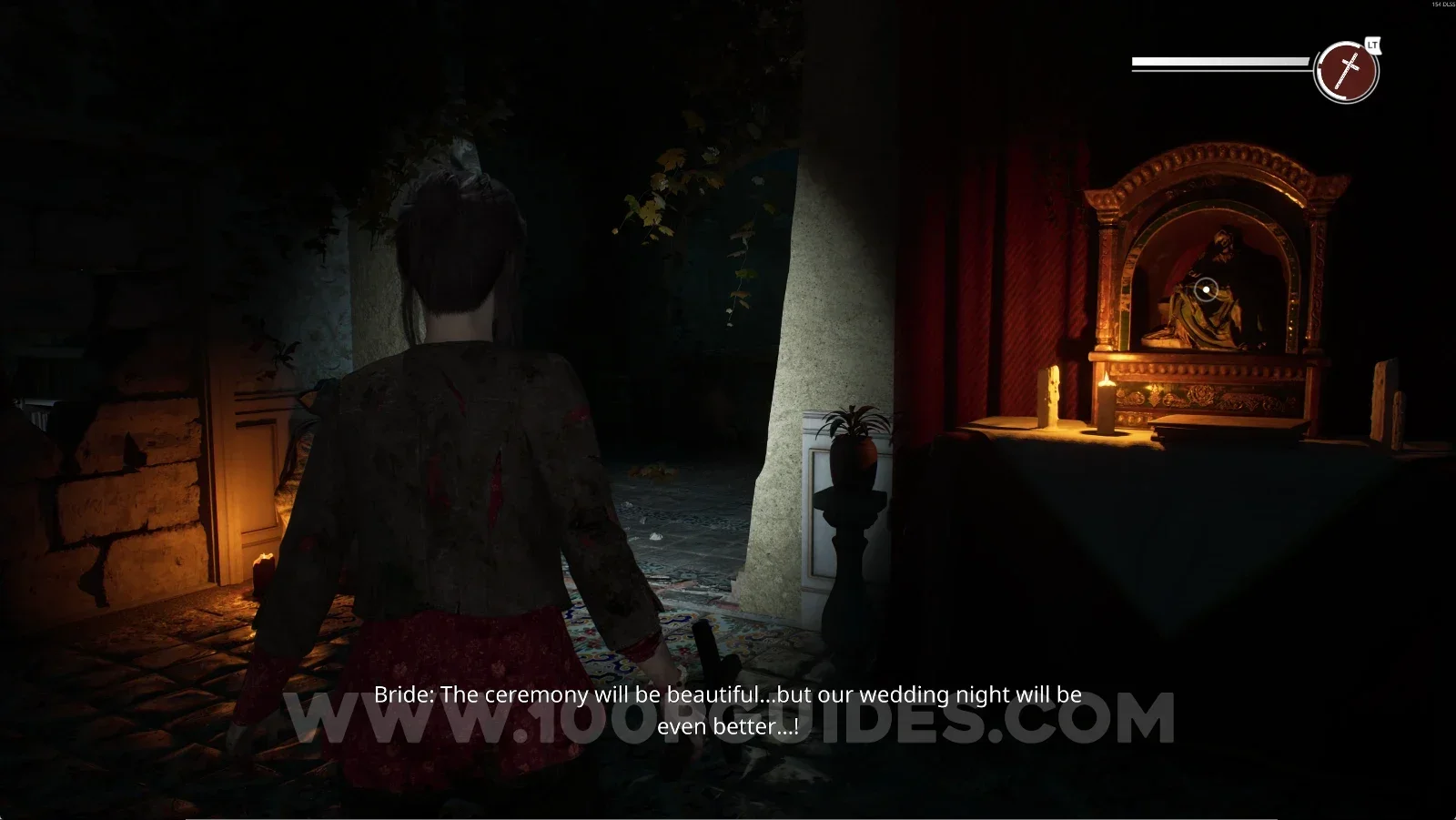 Remothered: Red Nuns Legacy: going down to the kitchen from the dining room