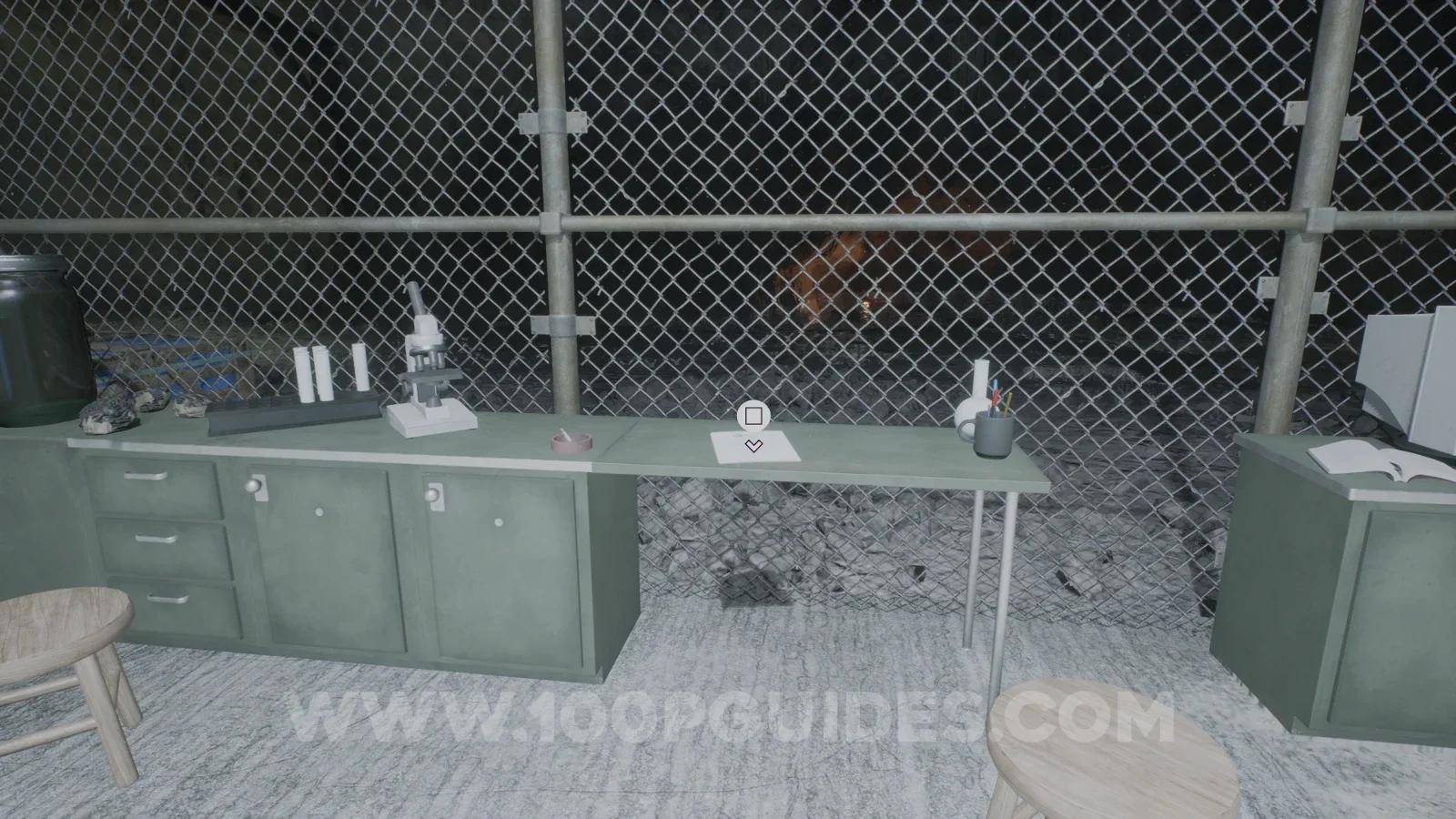 Terrible Lizards Chapter 3: Water Issues note on a table inside the gated off area on the left near the start