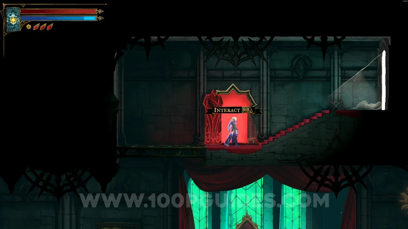 Castlevania Belmonts Curse Entrance Corridor: using the shortcut on the left side of the door