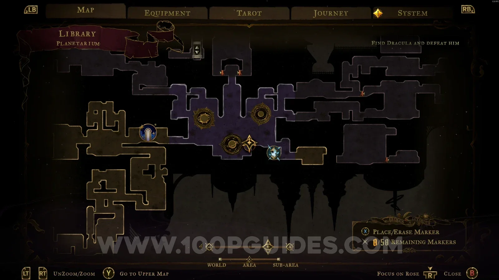 Castlevania Belmont's Curse Planetarium: jumping on the orbs to complete the first pattern for Wise Heart #2