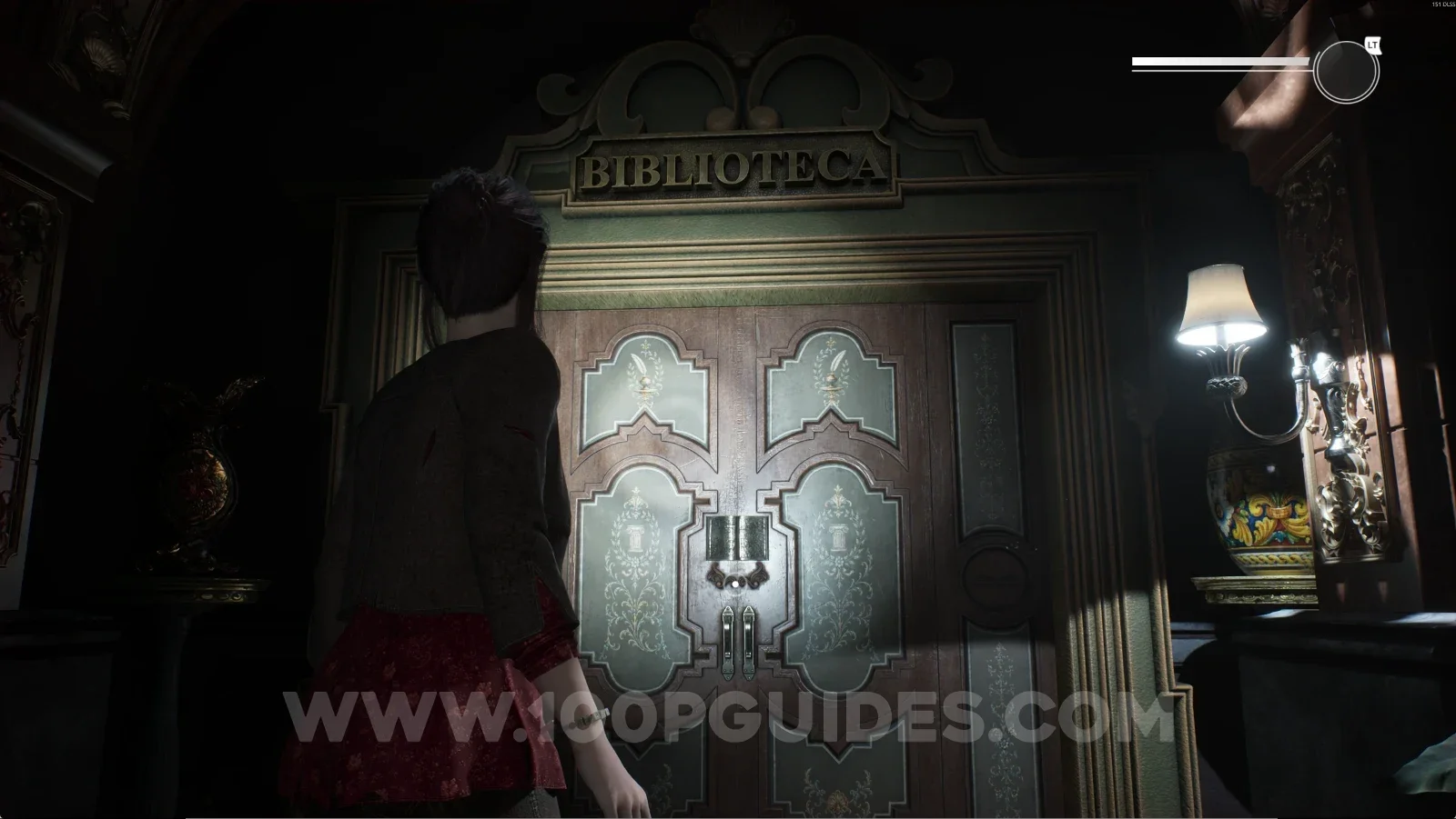 Remothered: Red Nuns Legacy: using the Library Key on the Library door in the Noble Wing