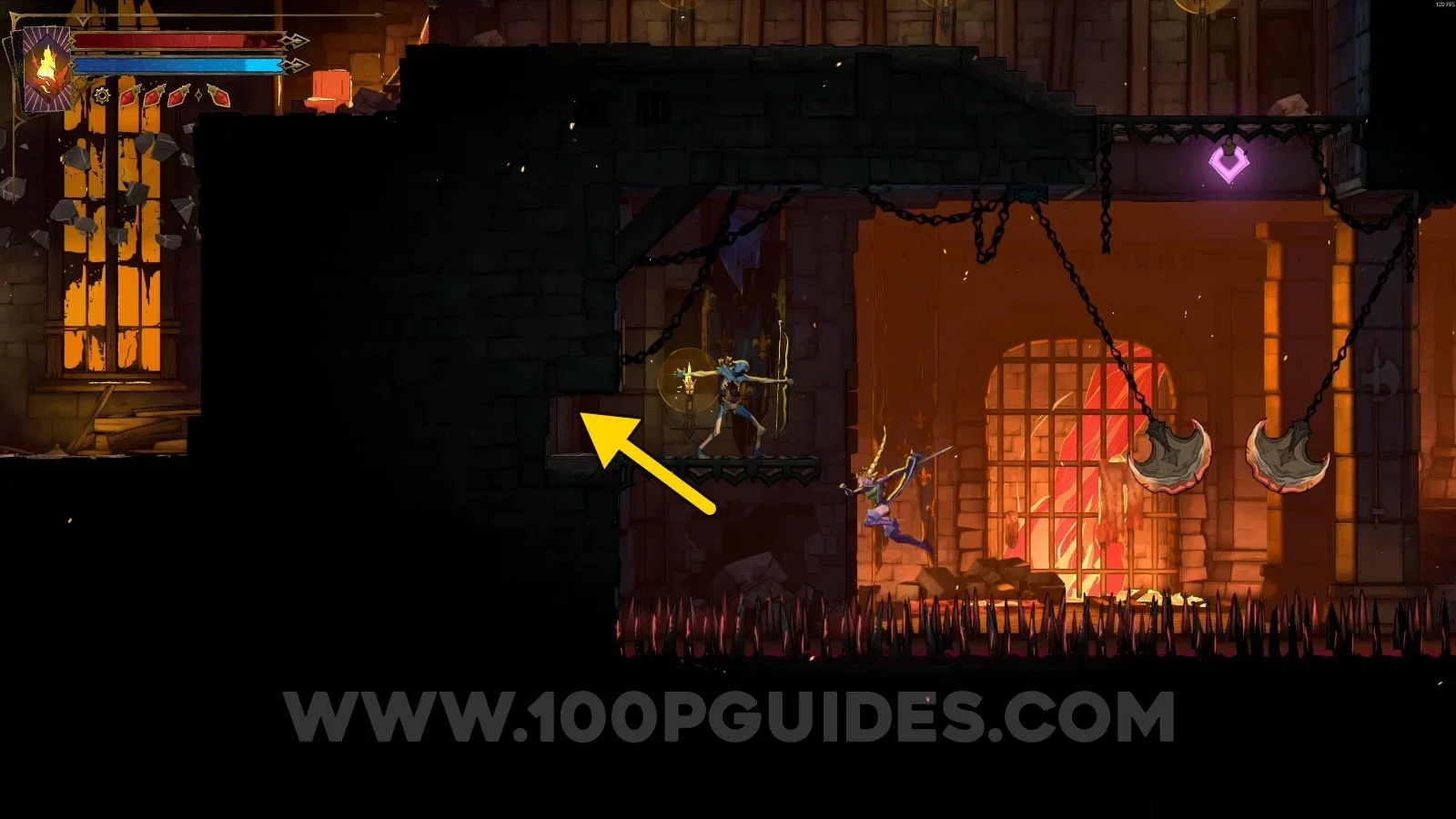 Castlevania Belmonts Curse Prison Tower: Chicken #2 on the right side of the new room