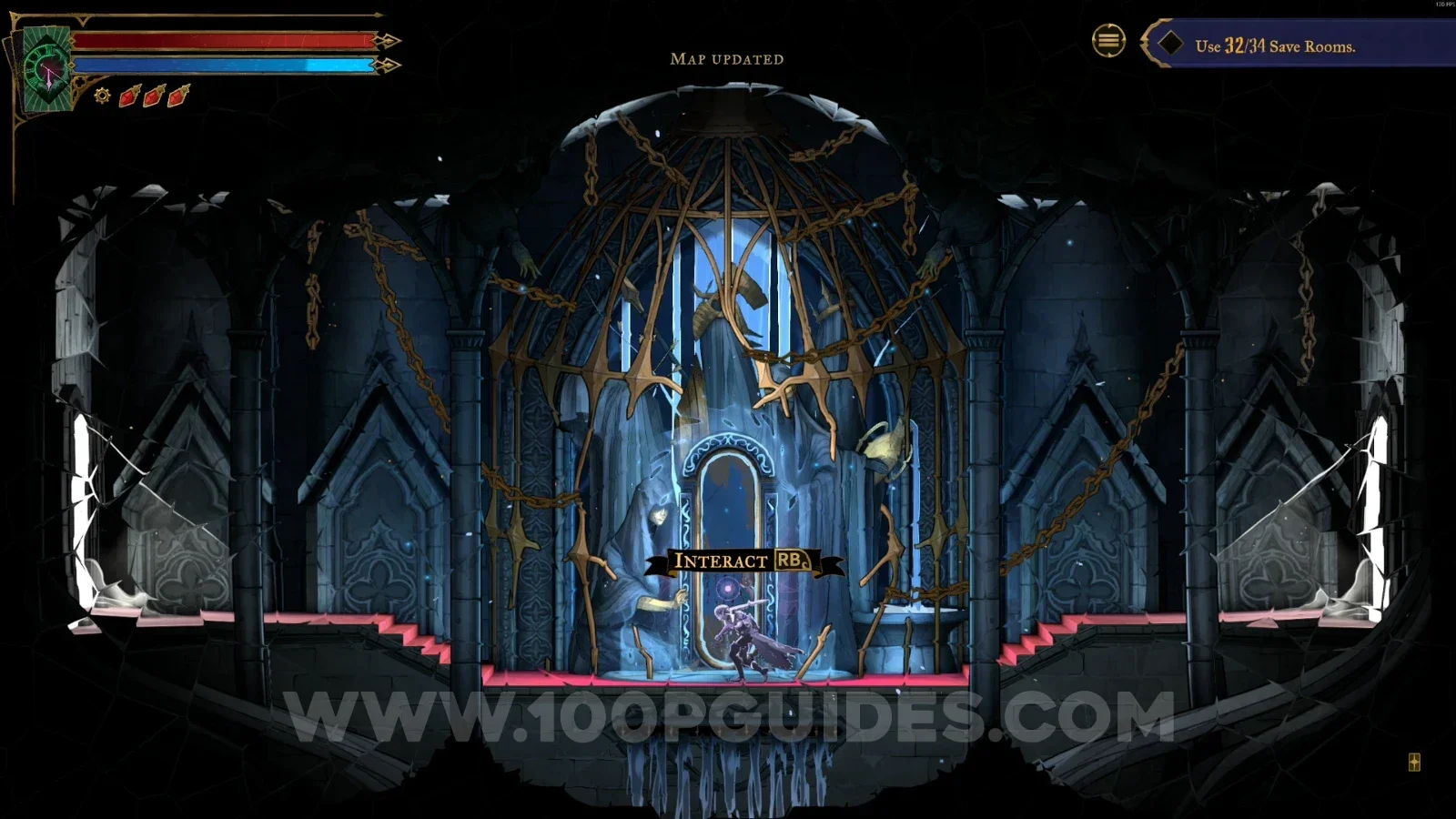 Castlevania Belmonts Curse Heart Of The Maze: interacting with the mirror to get the clue The Sage