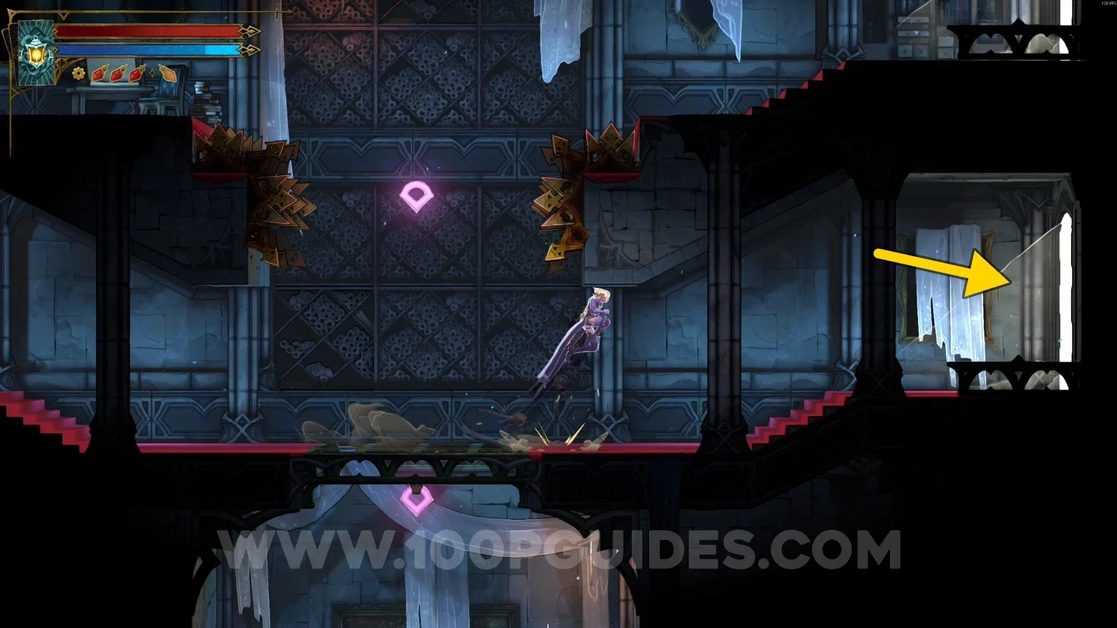 Castlevania Belmonts Curse Inner Courtyard: the two upper doors, taking the lower one toward the Morning Star