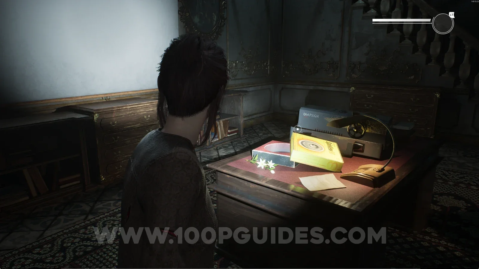 Remothered: Red Nuns Legacy Library: the projector inside the room