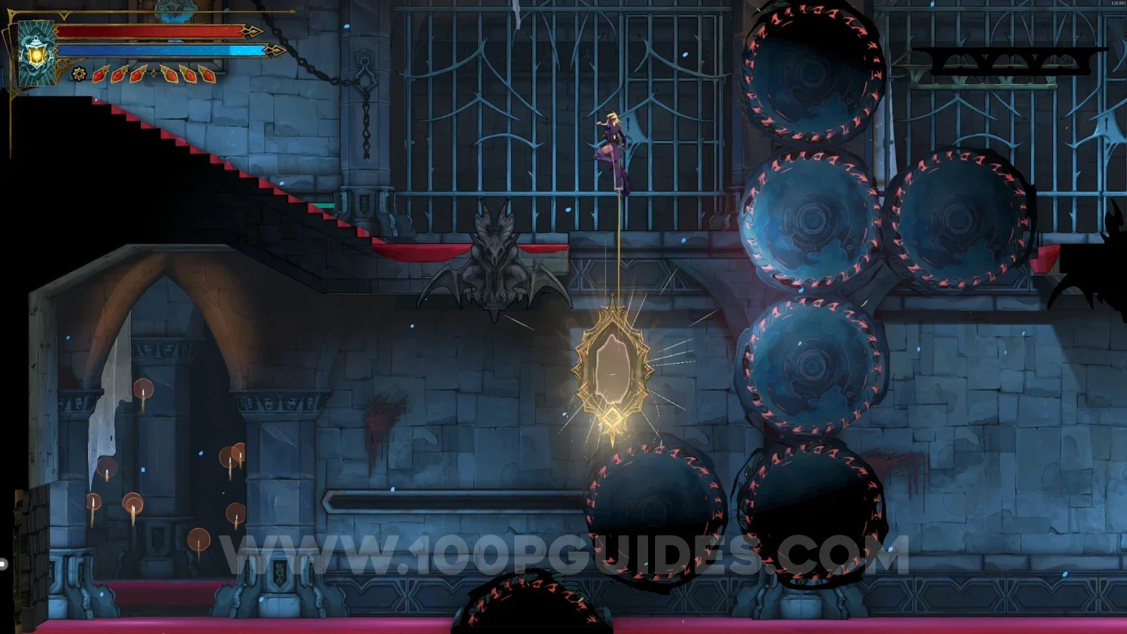 Castlevania Belmonts Curse Grand Hall: using the paintings to launch to the upper part of the area