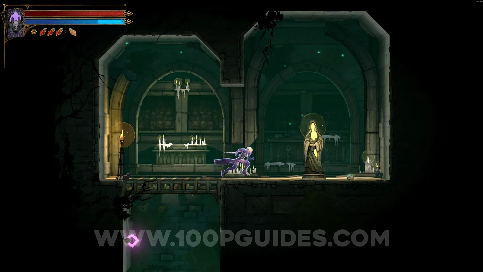 Castlevania Belmont's Curse Mass Grave: XP Statue #11 in the marked area