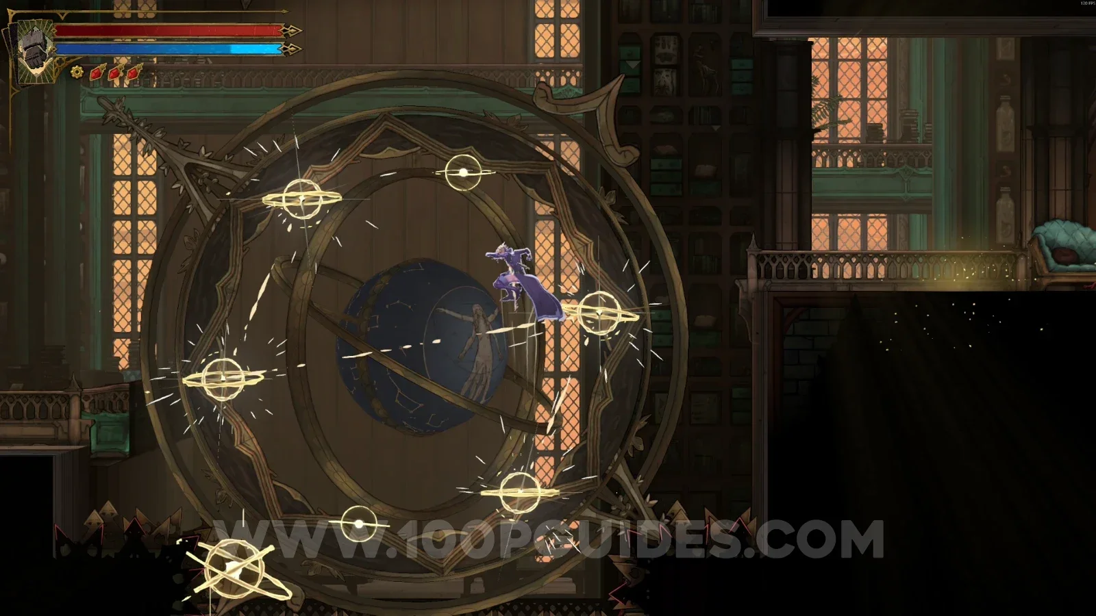 Castlevania Belmont's Curse: completing both orb patterns to climb toward Lisa's Laboratory