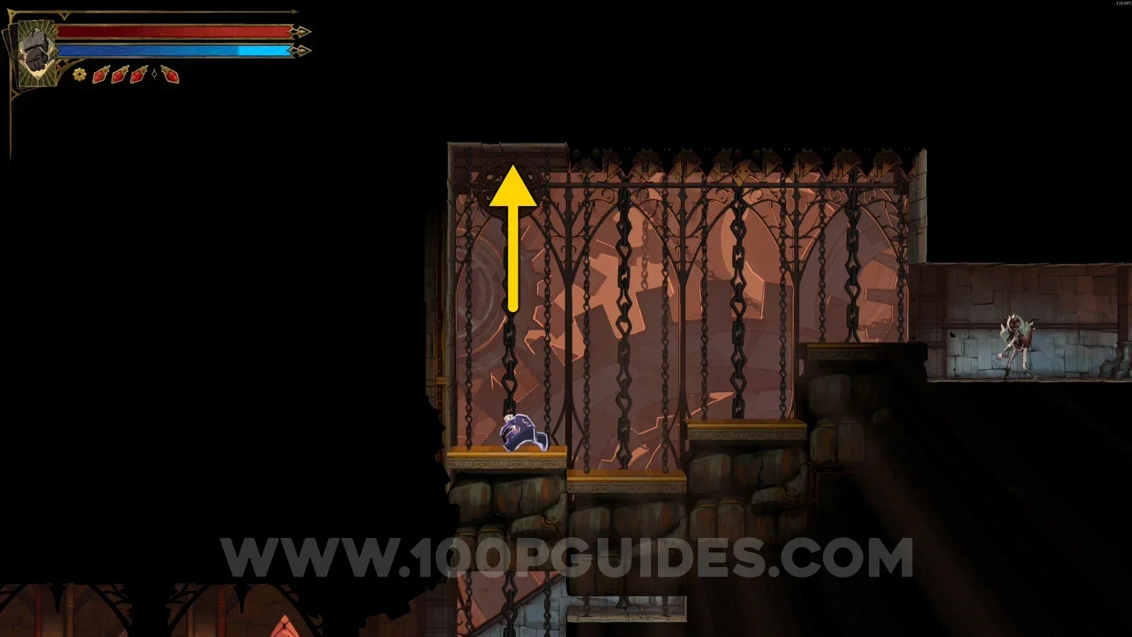 Castlevania Belmont's Curse Upper Gallery: single path of the secret area leading outside