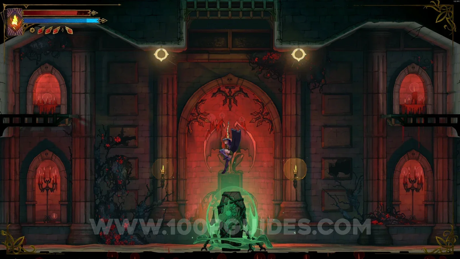 Castlevania Belmonts Curse: Haunted Coffin #4 found below the lever in Holy Innocents' Cemetery