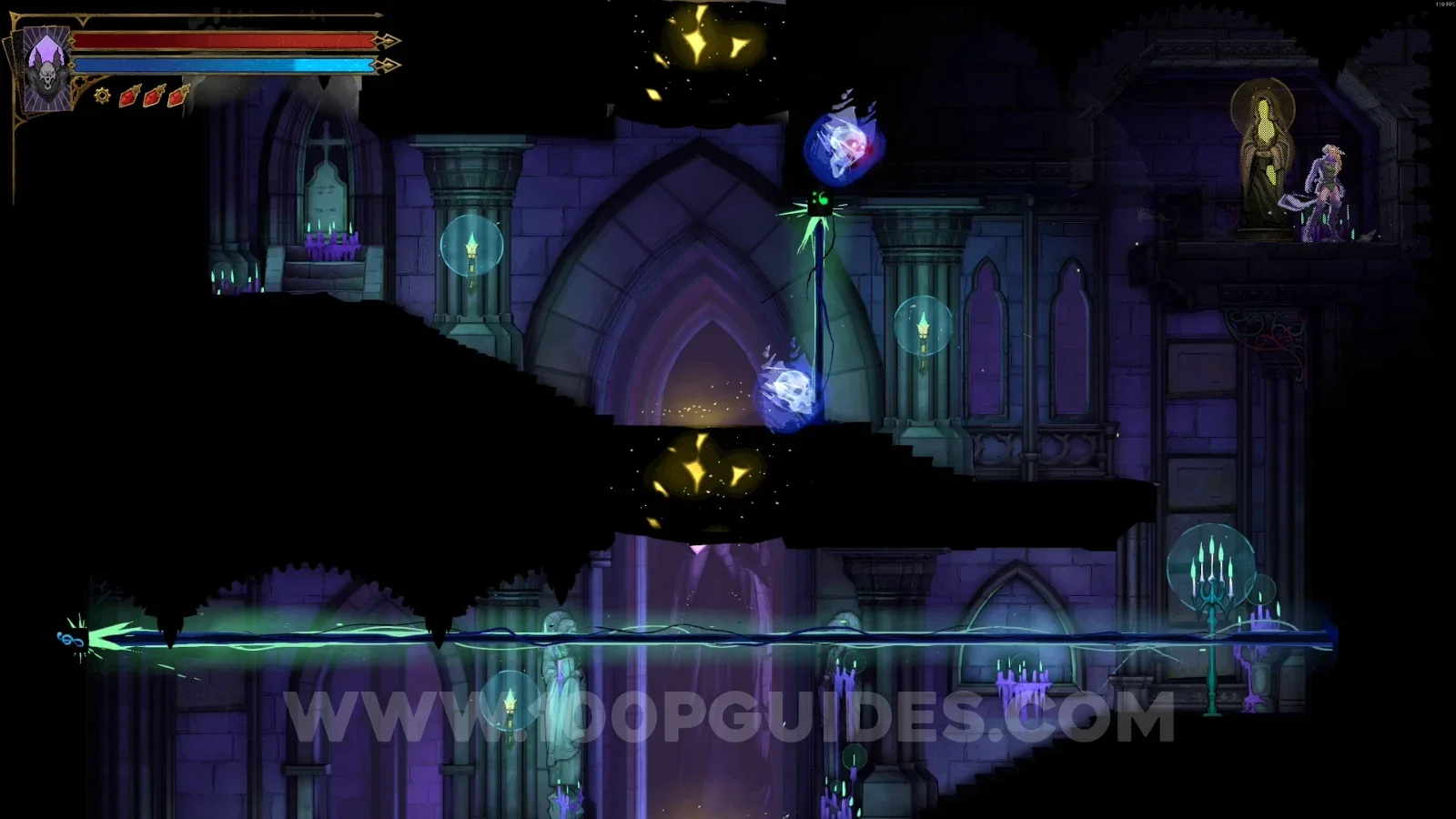 Castlevania Belmonts Curse Notre-Dame Undercroft: XP Statue #3 in the secret room in the top right corner