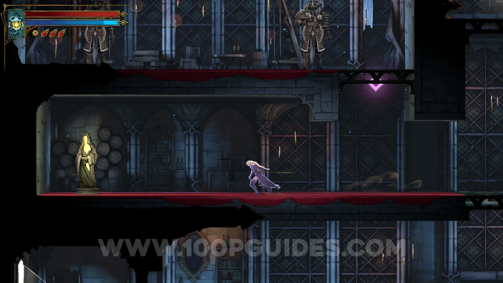 Castlevania Belmonts Curse Wine Cellar: XP Statue #81 in the room behind the broken left wall