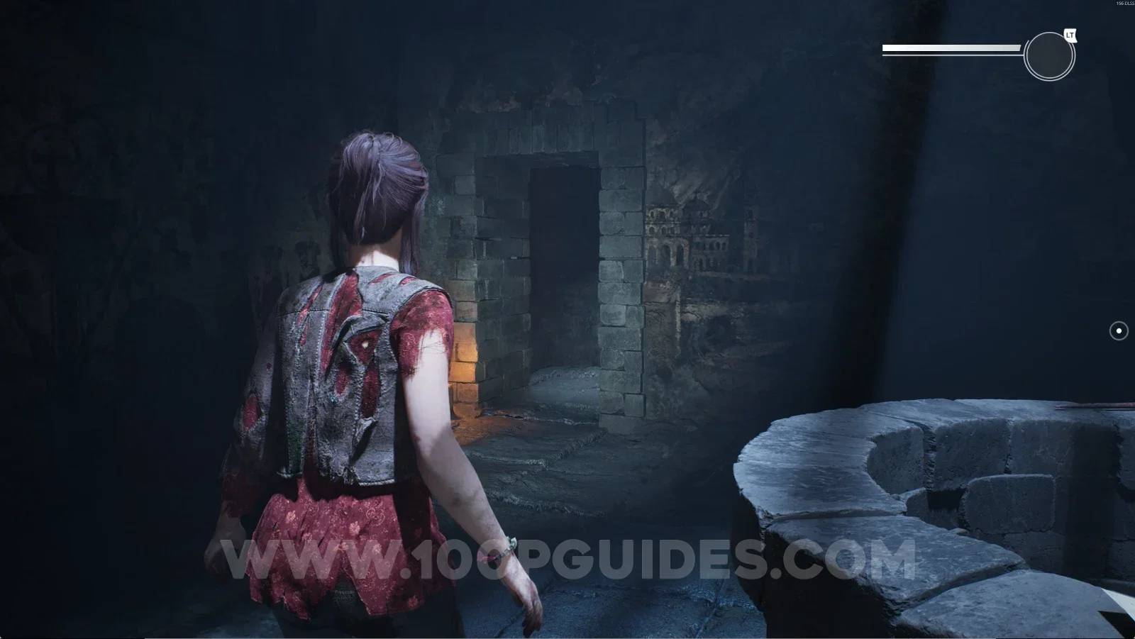 Remothered: Red Nuns Legacy Catacombs: the door at the back of the well room