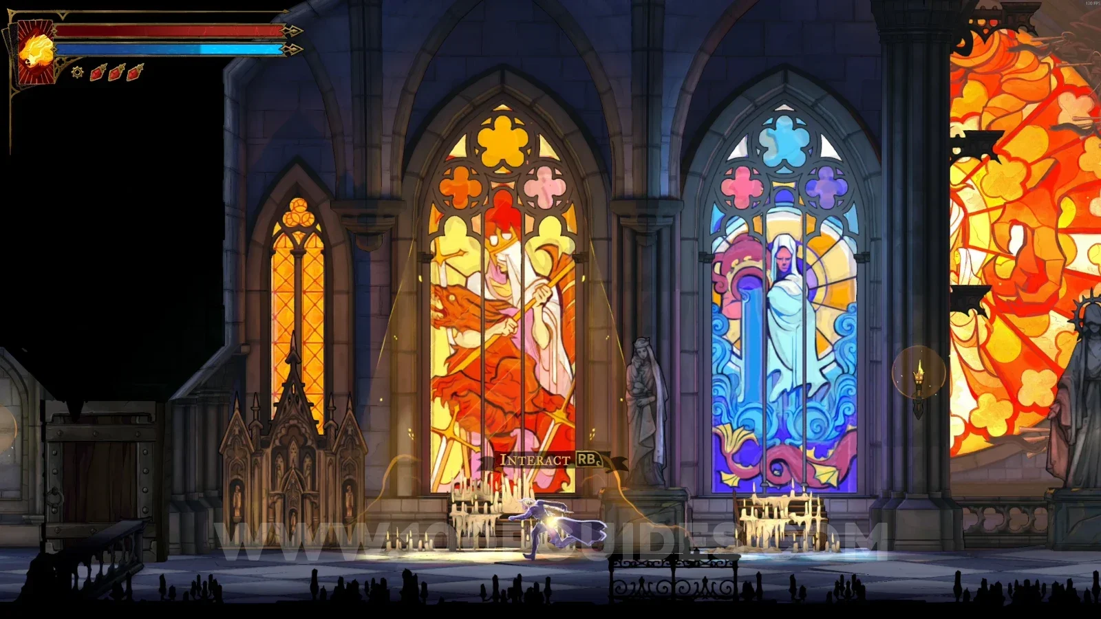 Castlevania Belmonts Curse: completing the first stained glass window challenge in Notre-Dame