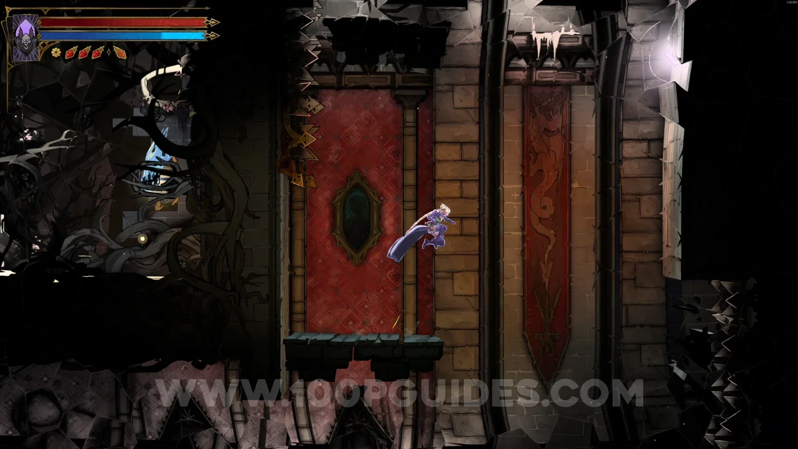 Castlevania Belmonts Curse Hall of Mirrors: the Wise Heart and the door on the left to the next area