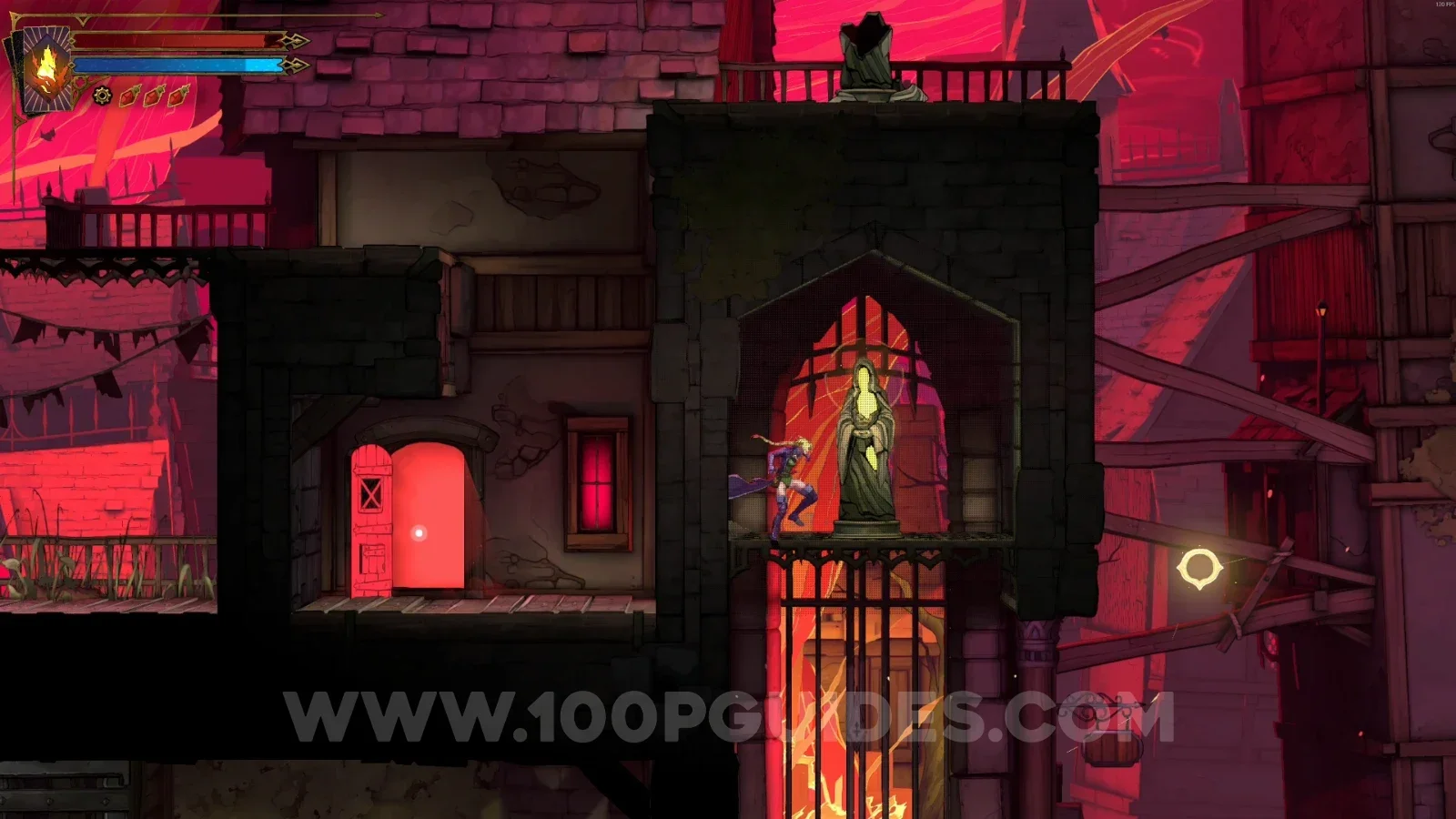 Castlevania Belmonts Curse Streets Of The Tomb Masons: XP Statue #2 in the marked area