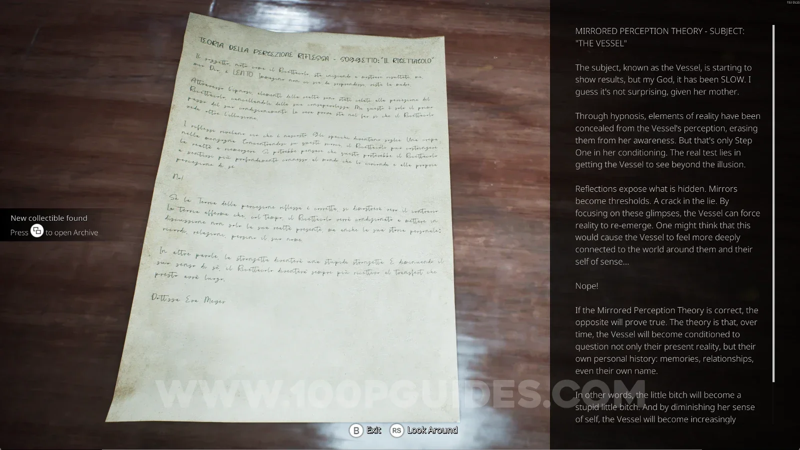 Remothered: Red Nuns Legacy Noble Wing #28: Mirrored Perception Theory collectible