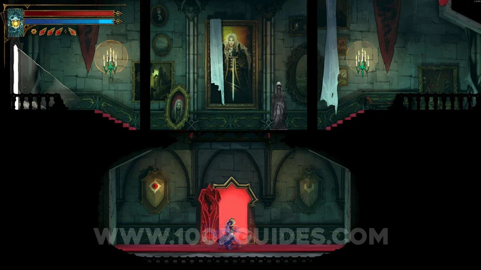 Castlevania Belmonts Curse Mirror Rooms: going down to the red door for Eleanor Questline part 2