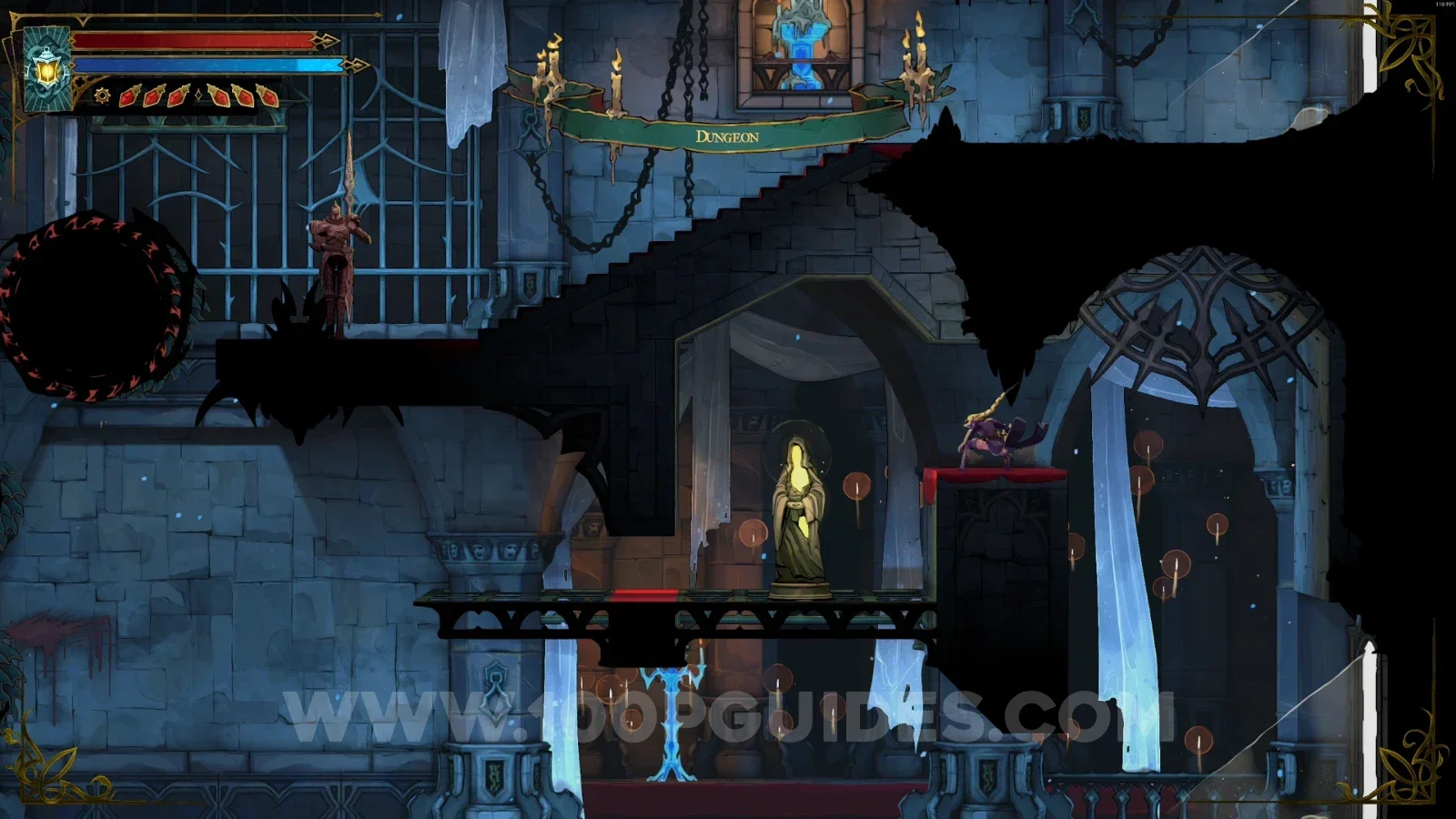 Castlevania Belmonts Curse Grand Hall: XP Statue #11 in front of you after heading left