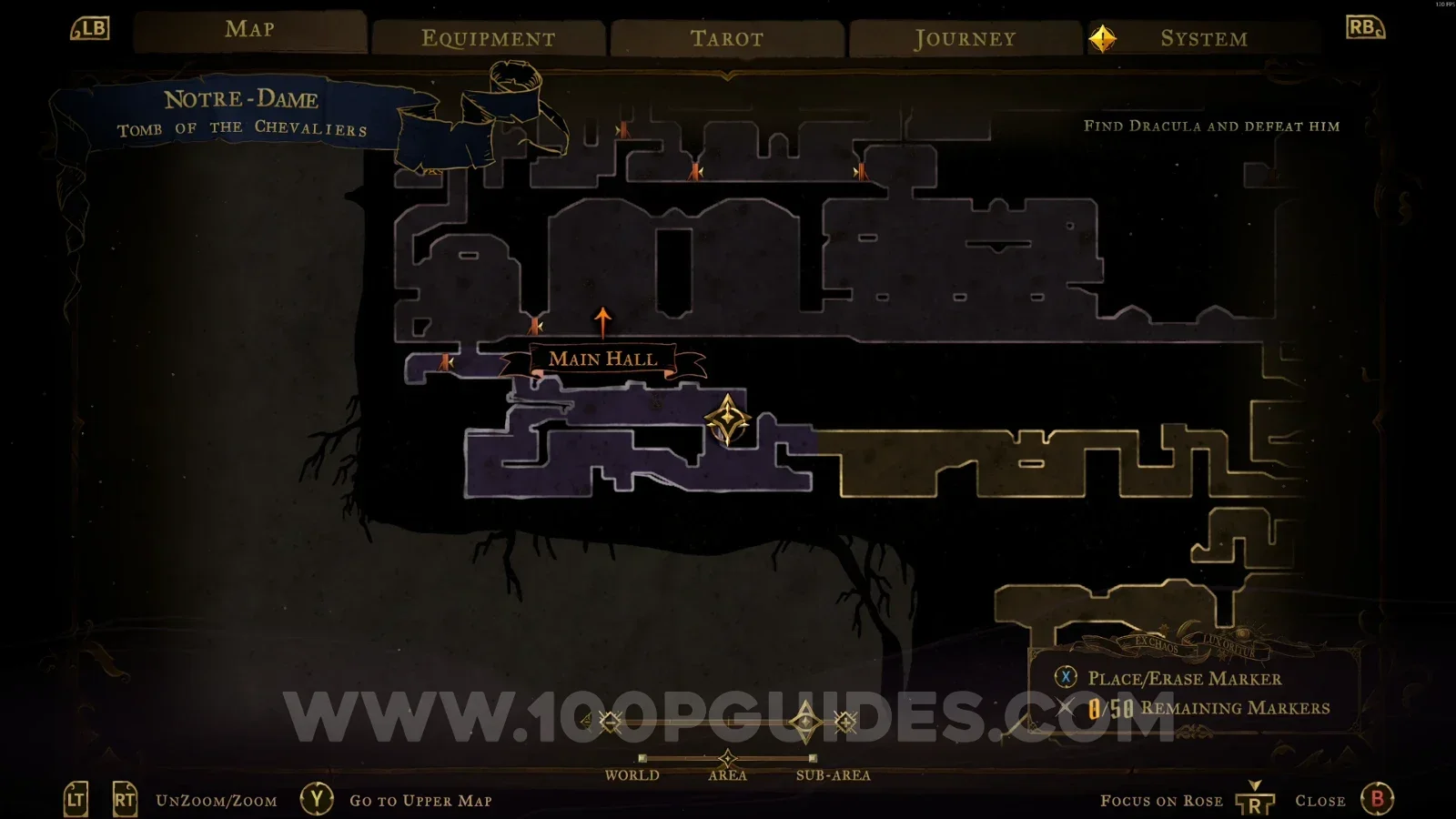 Castlevania Belmonts Curse Tomb Of The Chevaliers: map location of XP Statues #8 and #9